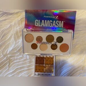 Glamgasm face & eye palette & F.A.R.A.H eye shadow palette.